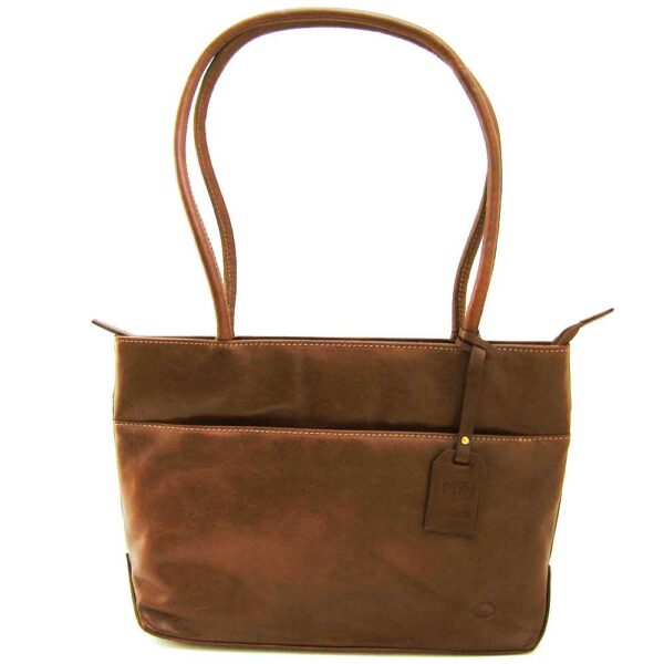 tan leather business bag