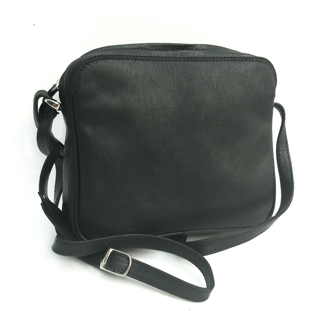 Square Slip Pocket Bag Black 23020 - Taurus Leather