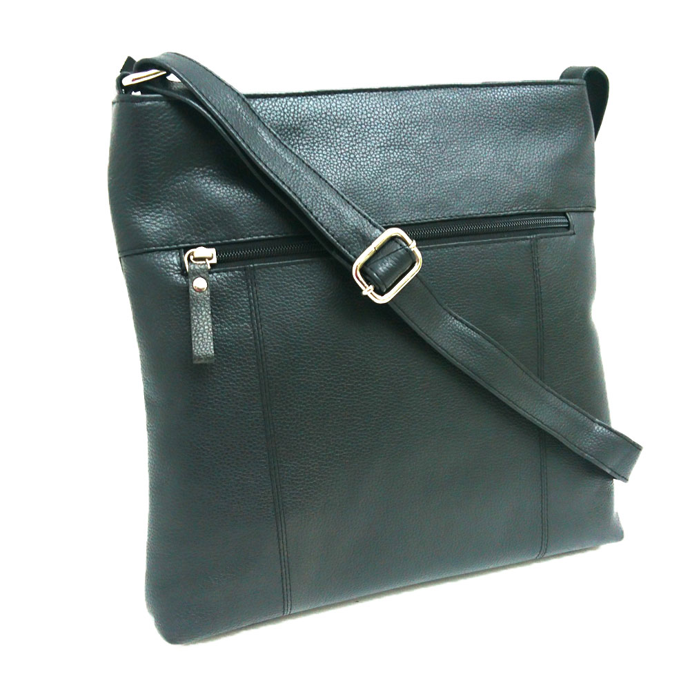 Slim Square Bag Black MI-315 - Taurus Leather